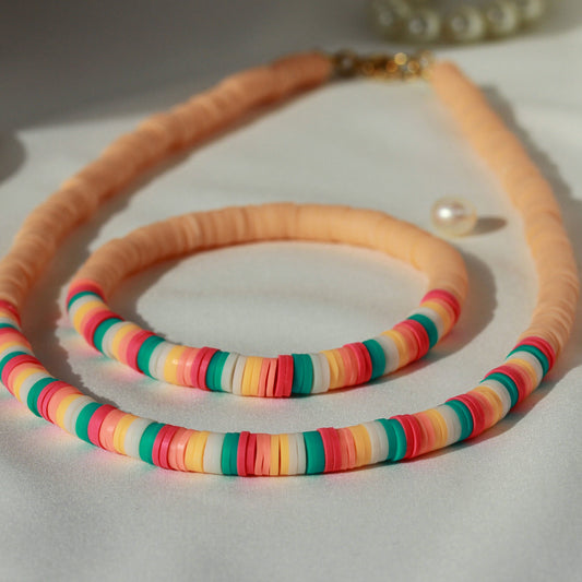 Sunset Sorbet – Katsuki-Schmuckset in warmen Sorbetfarben