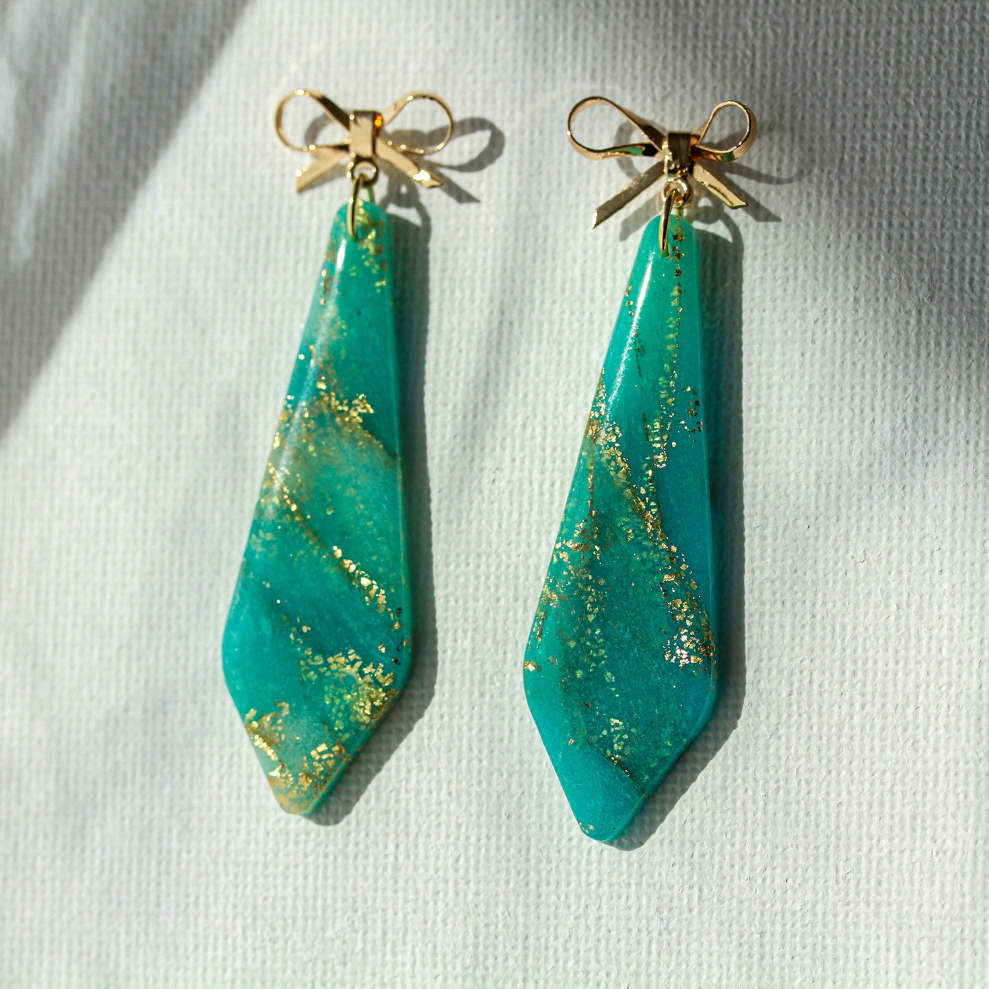 Ocean Glow Bow - Statement Ohrringe