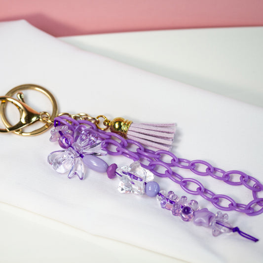 Lila Bloom – Zarter Bag Charm in Lila