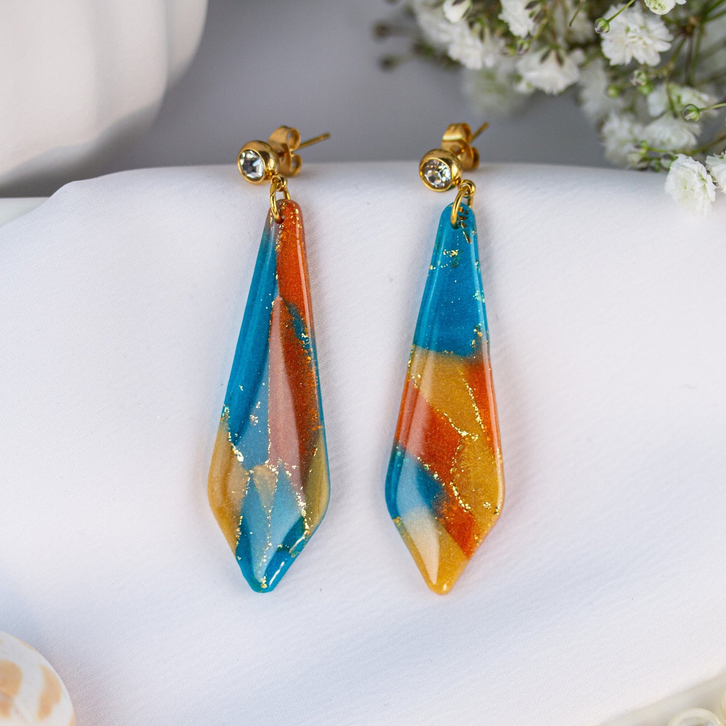 Sunset Veil – Lange Ohrringe
