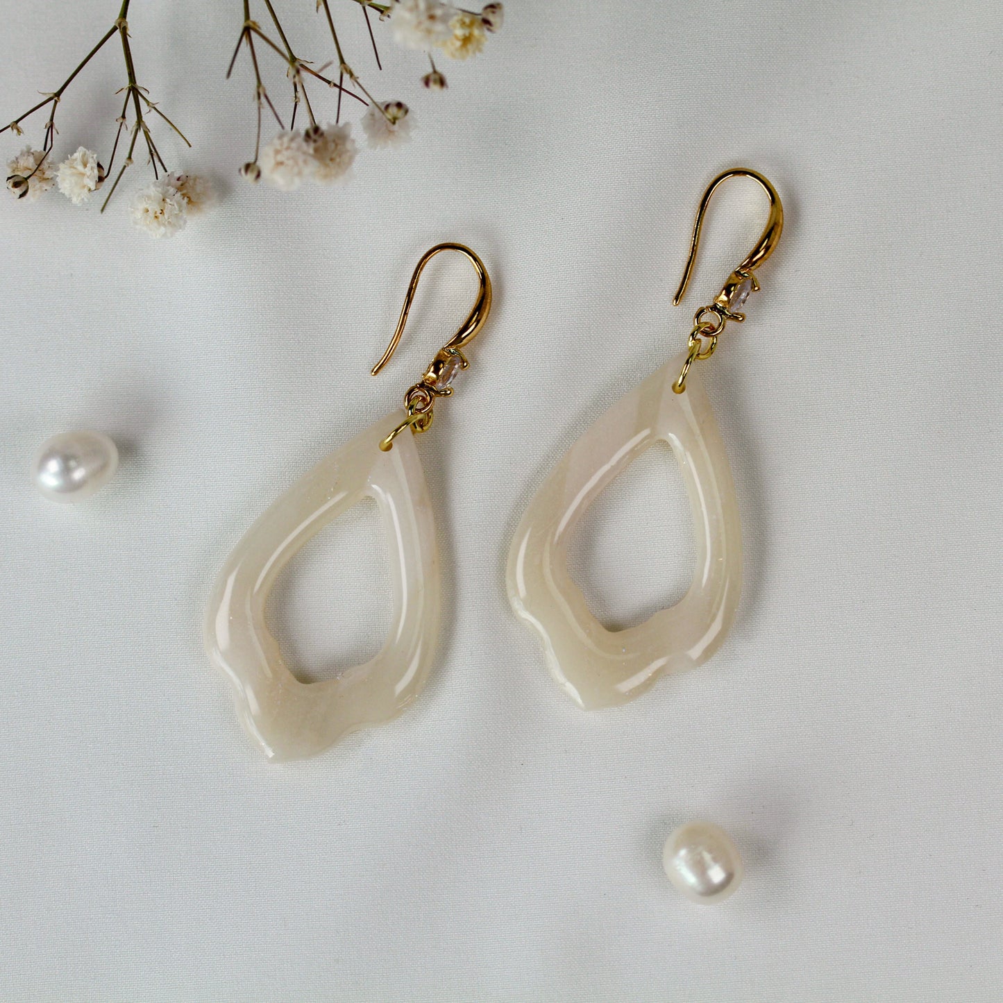 Nude Gold Veins – Ohrringe