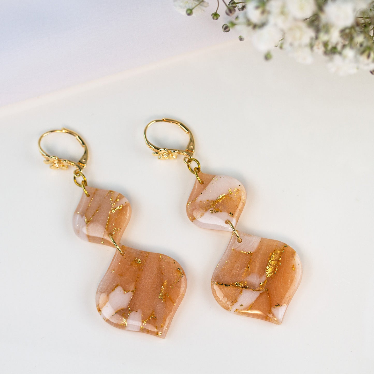 Apricot Bloom – Ohrringe