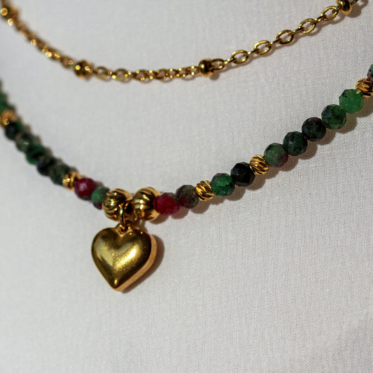 Heart of Zoisite – Halskette