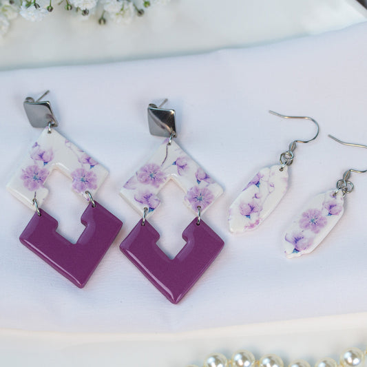 Mauve Bloom – Ohrringe