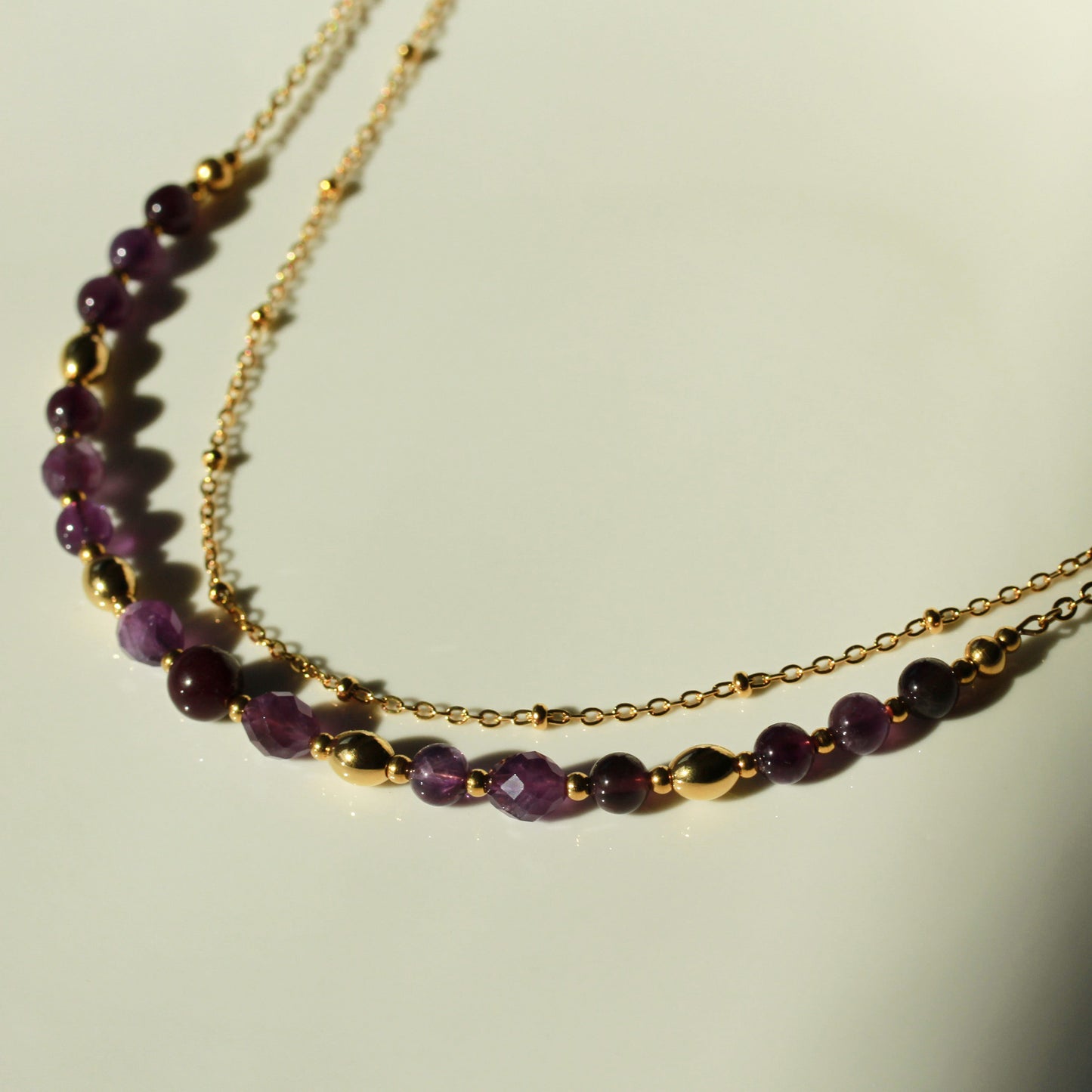 Amethyst – Violette Naturstein-Halskette