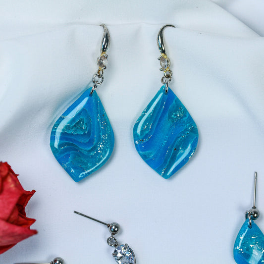 Blue Silver Swing – Ohrringe