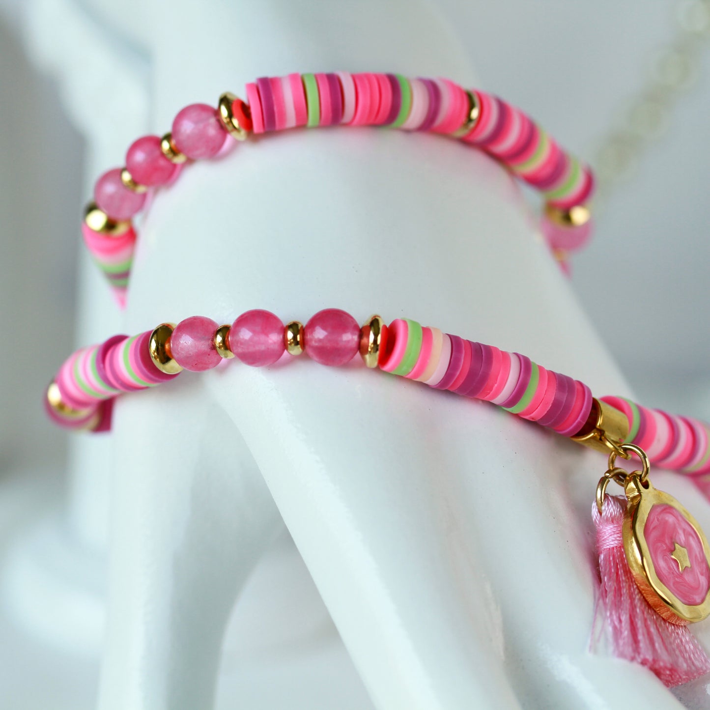 Starry Glow – Mehrlagiges Katsuki-Wickelarmband mit Sternen-Anhänger