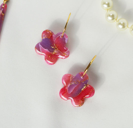 Rosé Lilac Aura – Ohrringe