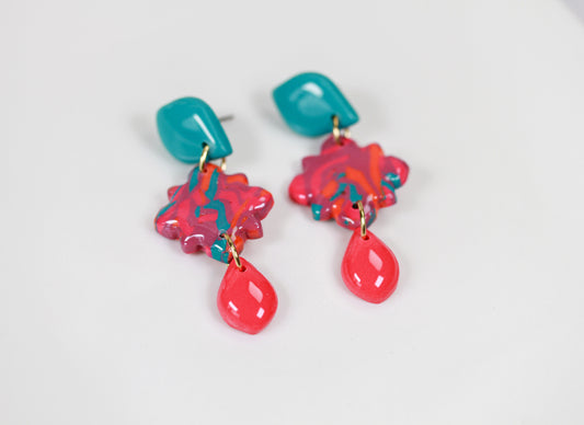 Tropical Bloom Pop - Ohrringe