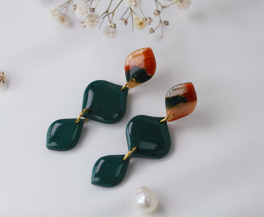 Amber Bloom Trio – Ohrringe