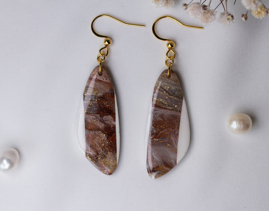 Ivory Mocha Dangles – Ohrringe