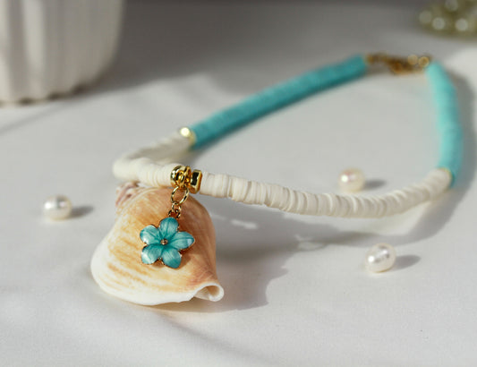 Aqua Garden Charm - Halskette