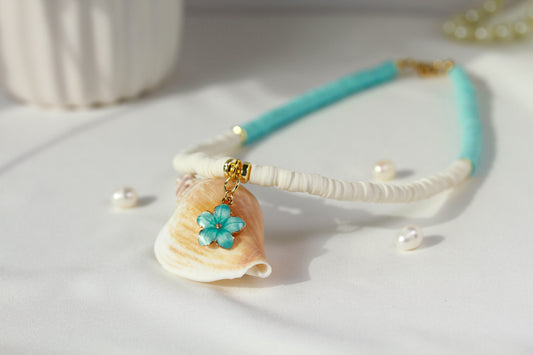 Aqua Garden Charm - Halskette