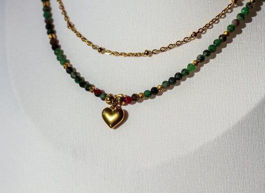 Heart of Zoisite – Halskette