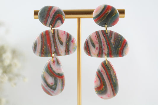 Twist Rosé Green – Statement Ohrringe