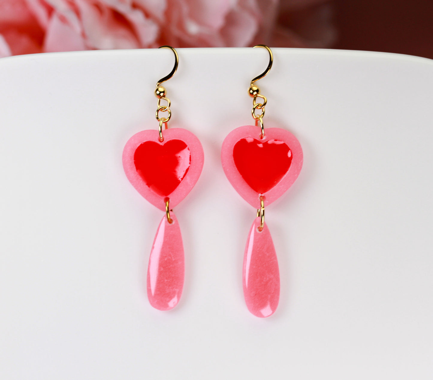 Cherry Heart Drops - Ohrringe
