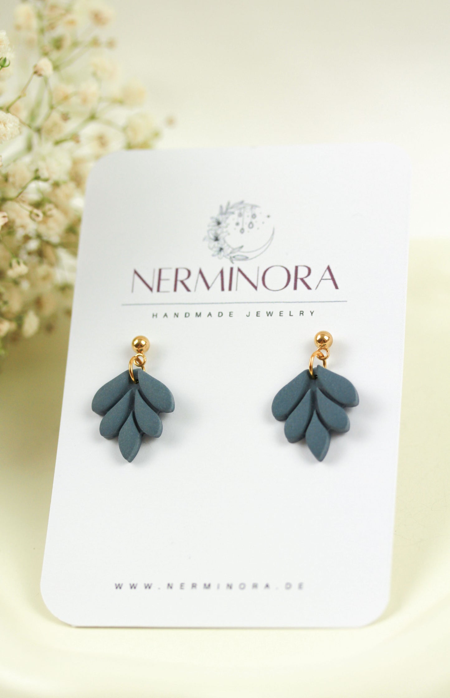 Kleine Blatt Ohrringe – Handgefertigte Polymer Clay Statement Ohrringe | Dewlight