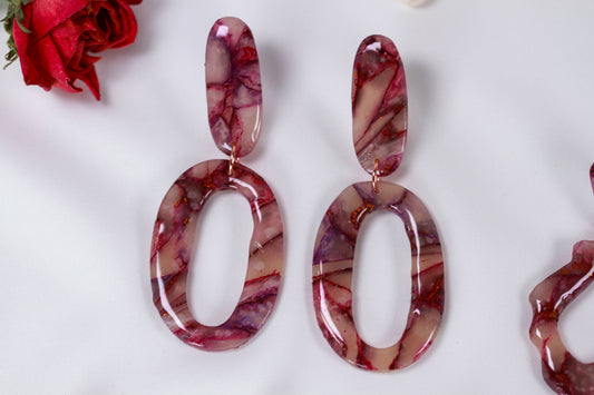 Rosegold Marble - Ohrringe