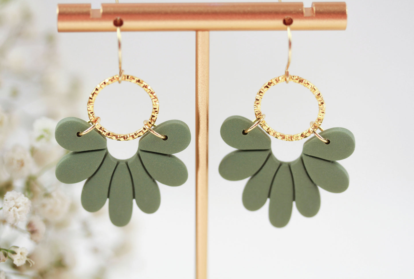 Florale Polymer Clay Ohrringe – Kollektion Marlen