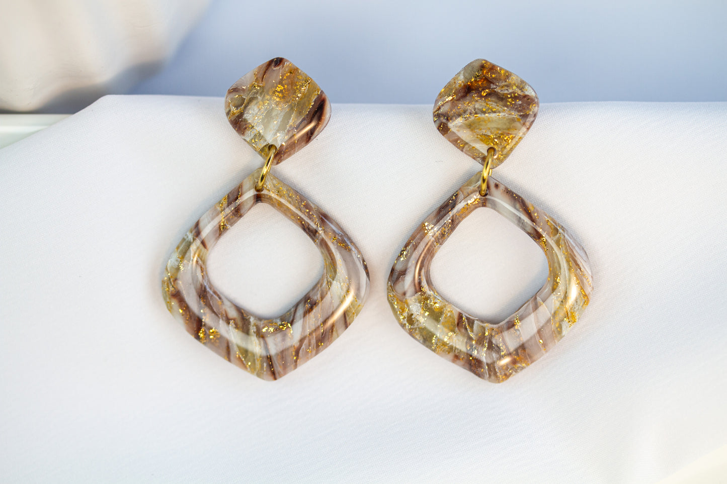 Statement Ohrringe – Cut Out – Ivory Mocha Collection