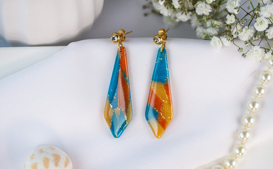 Sunset Veil – Lange Ohrringe