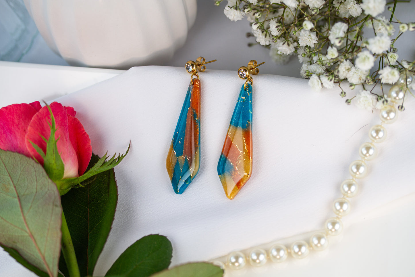 Sunset Veil – Lange Ohrringe