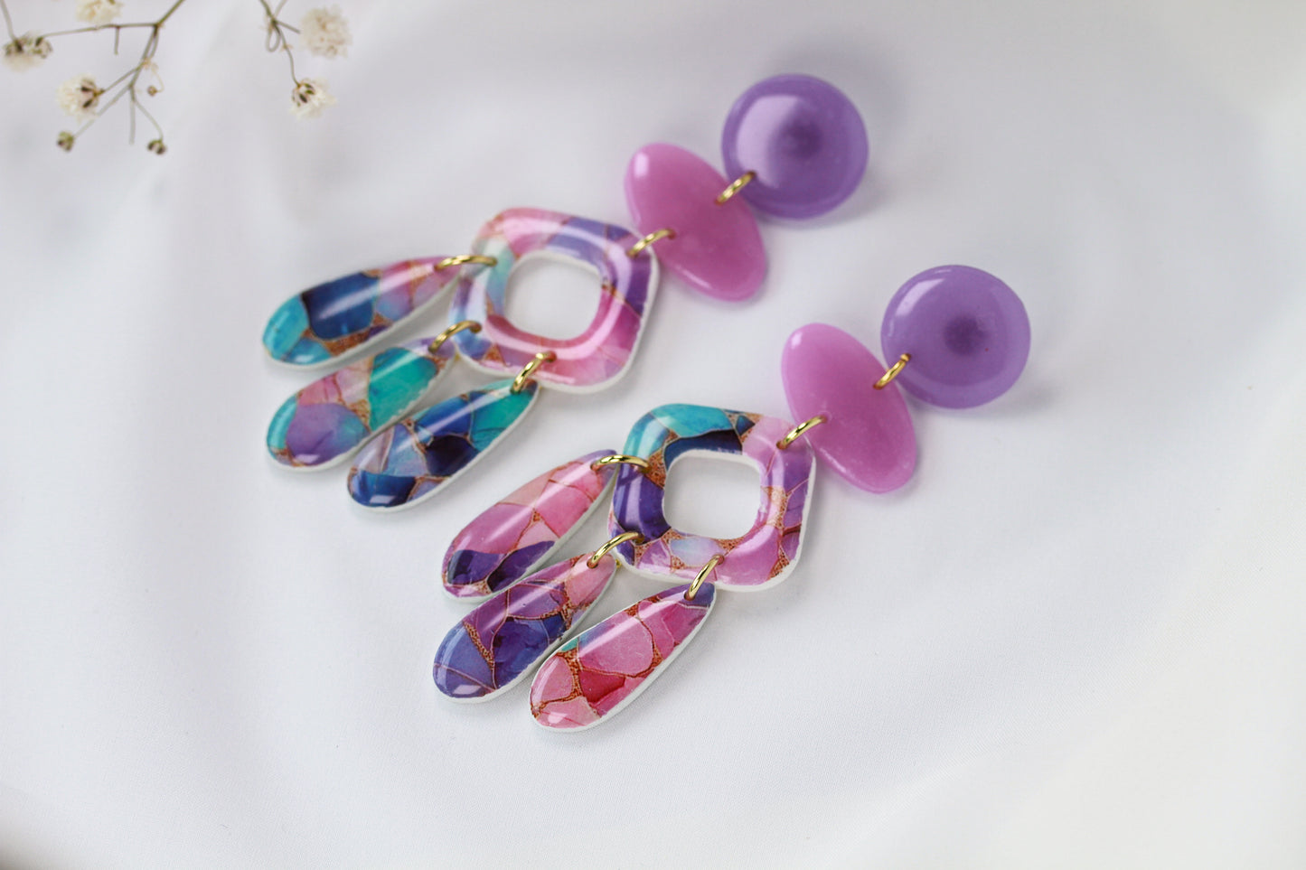 Pastel Prism Fringe - Ohrringe