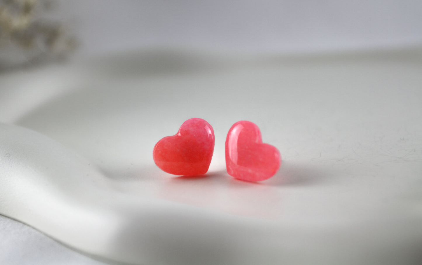 Neon Flamingo Polymer Clay Ohrringe und Ohrstecker