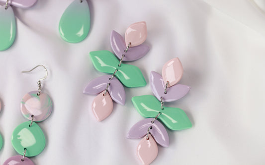 Pastel Petal Cascade - Ohrringe