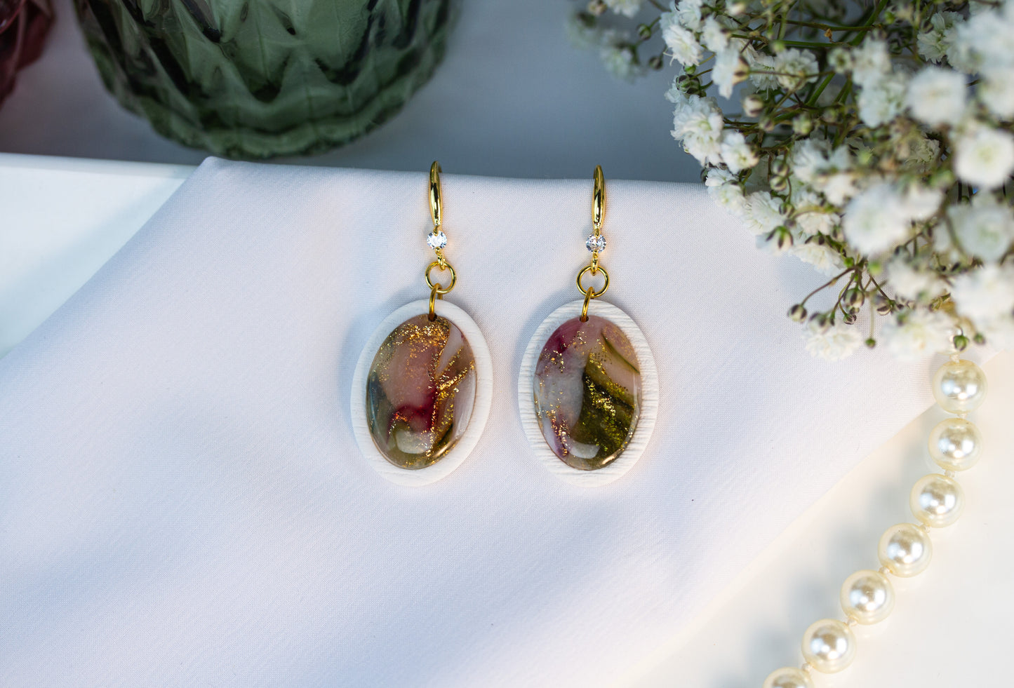 Ohrringe – Oval – Berry Olive Collection