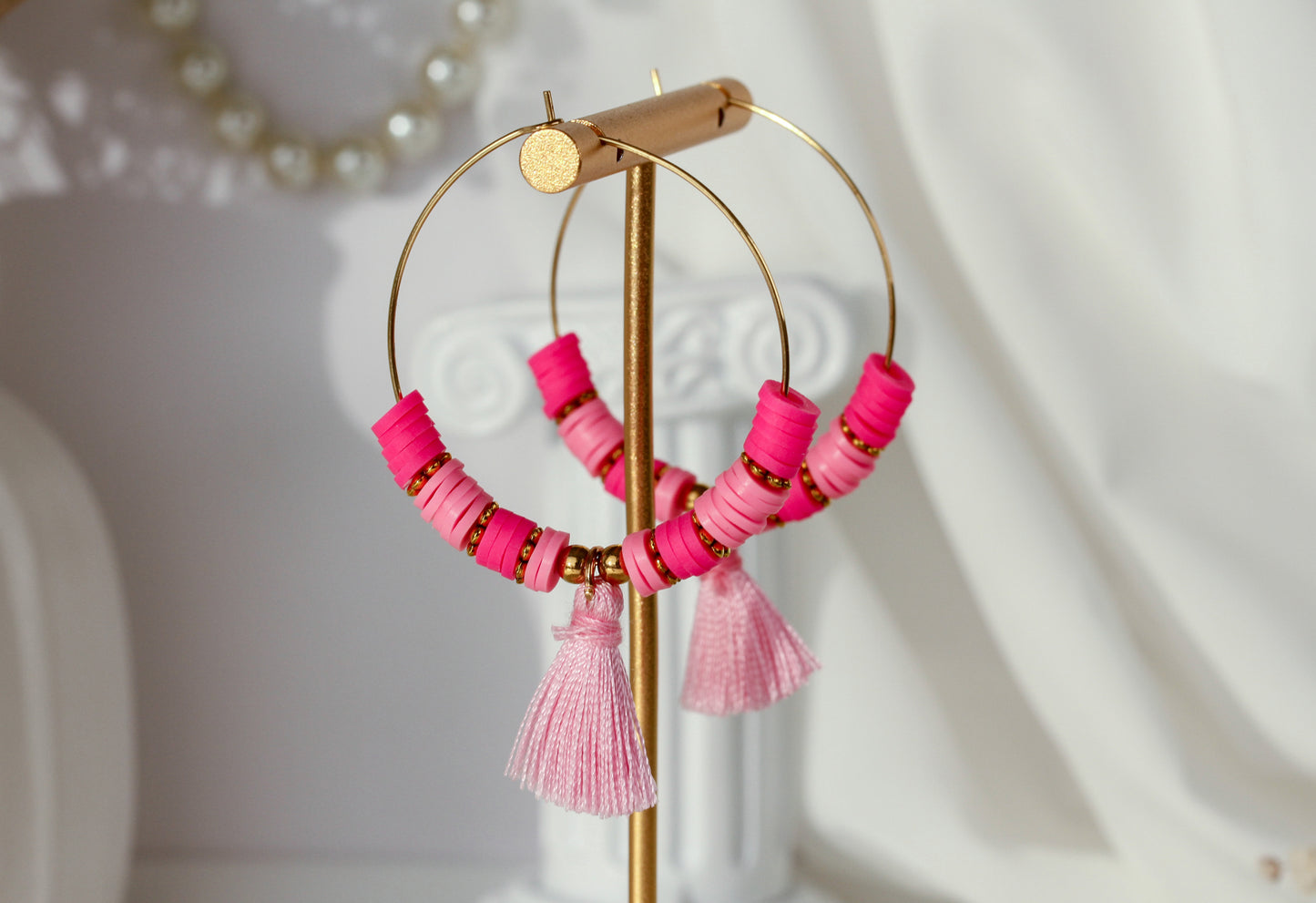 Berry Sorbet – Katsuki Cin Pink & Gold mit Quaste