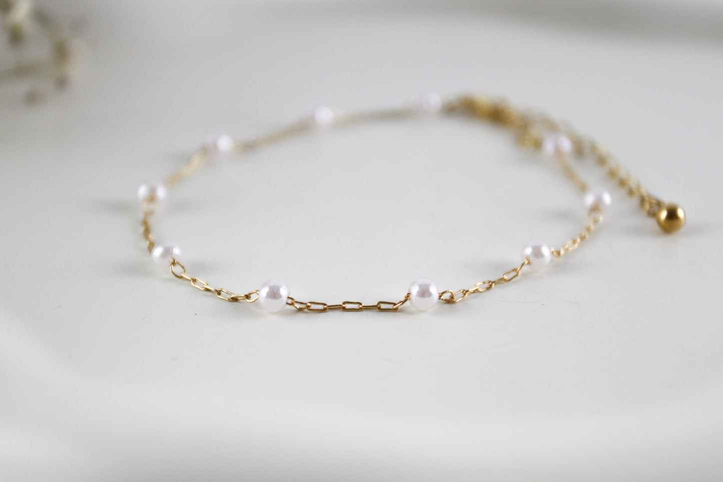 Pearl Bracelet Chain With Clasp
