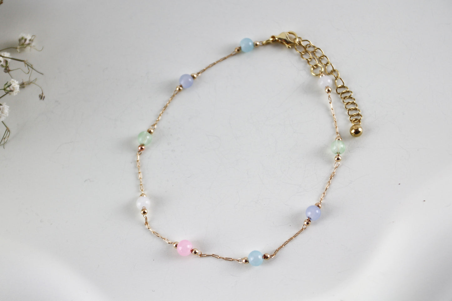 Buntes Perlenarmband mit Verschluss – Farbenfrohes handgefertigtes Unikat