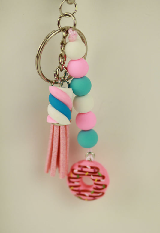 MarshyDonut – Handgefertigter Perlen-Schlüsselanhänger