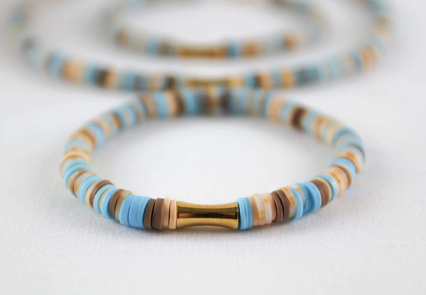 Oriental Katsuki Heishi Beaded Bracelet Necklace