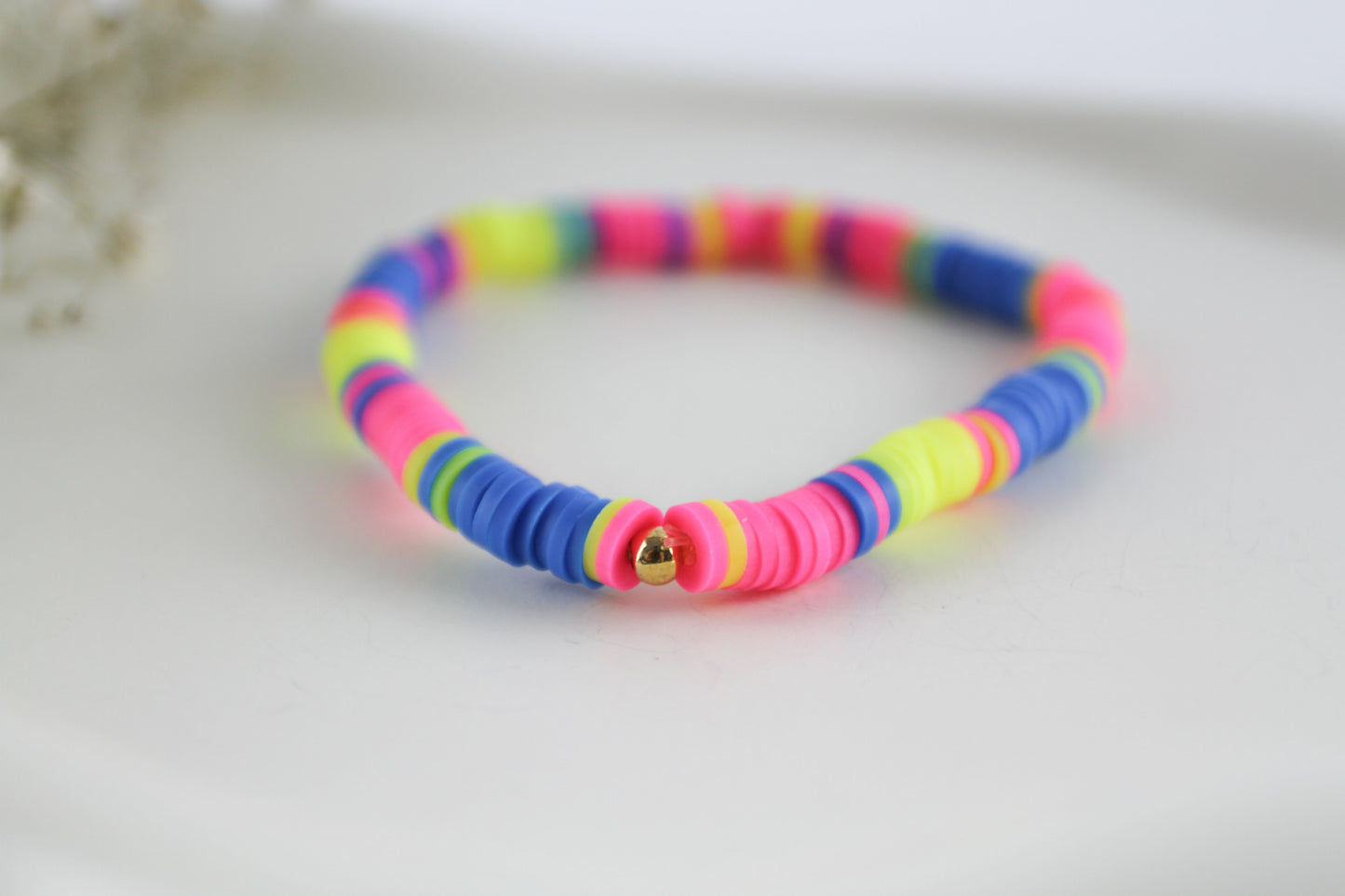Colorful Neon Katsuki Heishi Beaded Bracelet