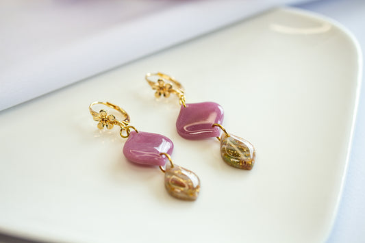 Ohrringe – Huggies - Berry Velvet Collection