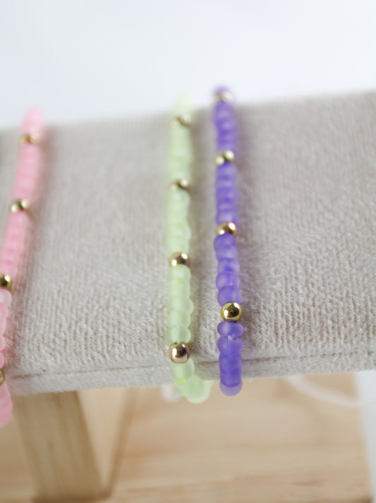 Glow-in-the-Dark Freundschaftsarmband 2er-Set – Leuchtende Armbänder | Handgefertigt