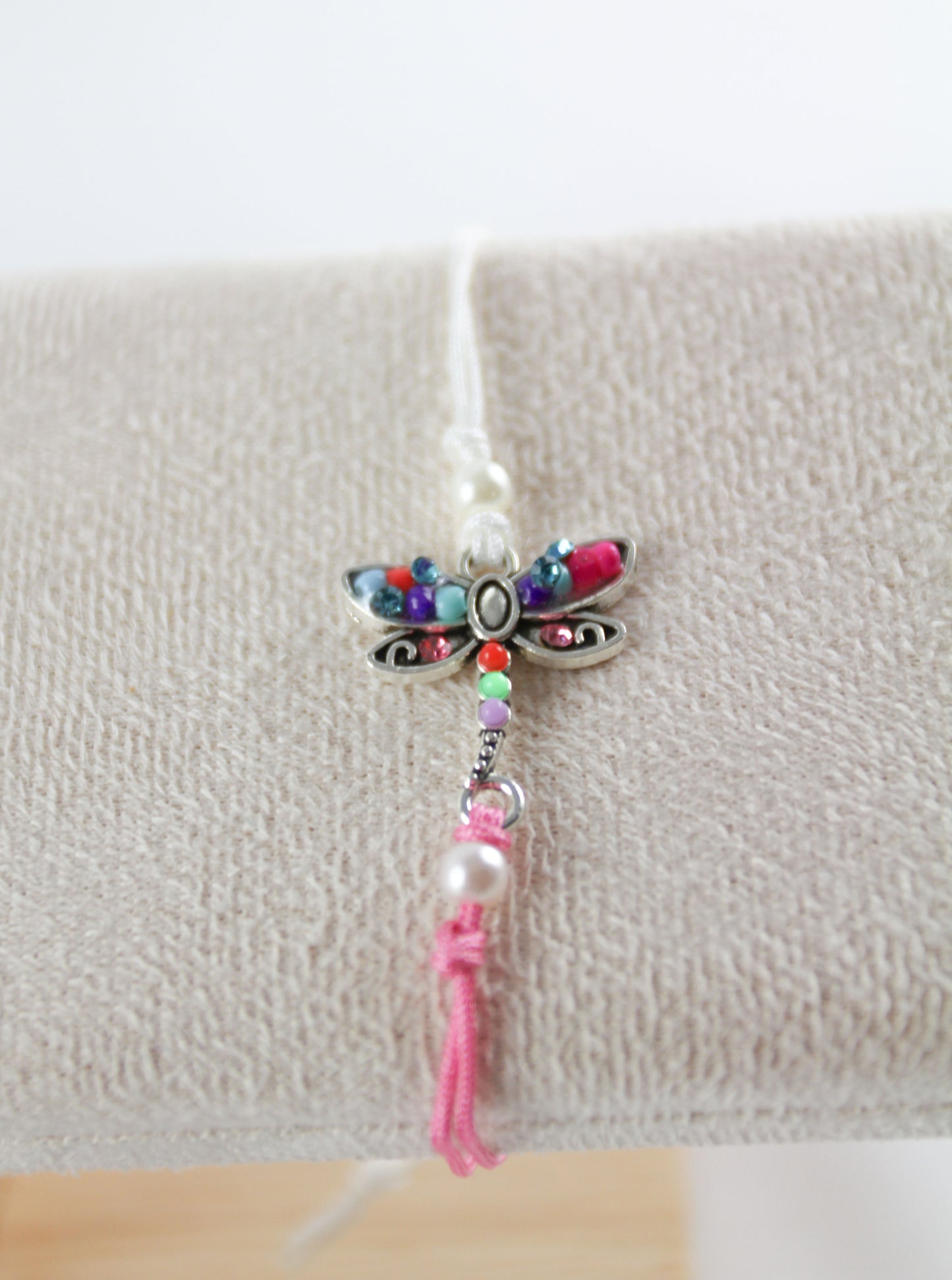 bracelet with dragonfly charm