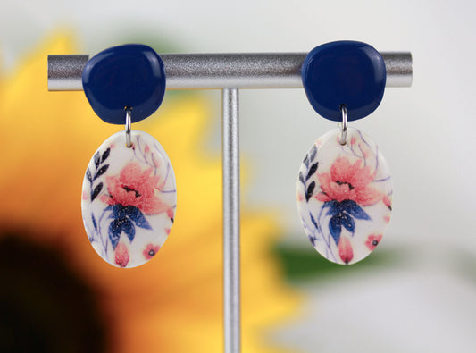 Polymer Clay Ohrringe „Ova“ – Statement Schmuck | Kollektion Dualis