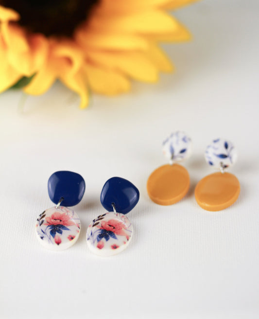 Polymer Clay Ohrringe „Ova“ – Statement Schmuck | Kollektion Dualis