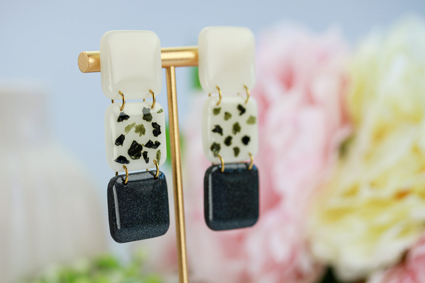 Terrazzo Noir – Ohrringe