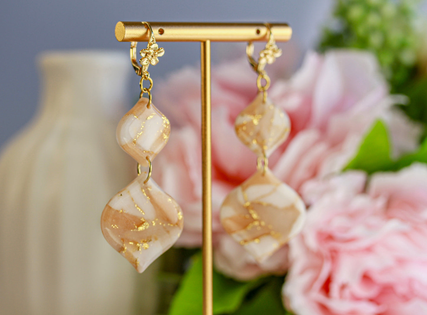 Apricot Bloom – Ohrringe