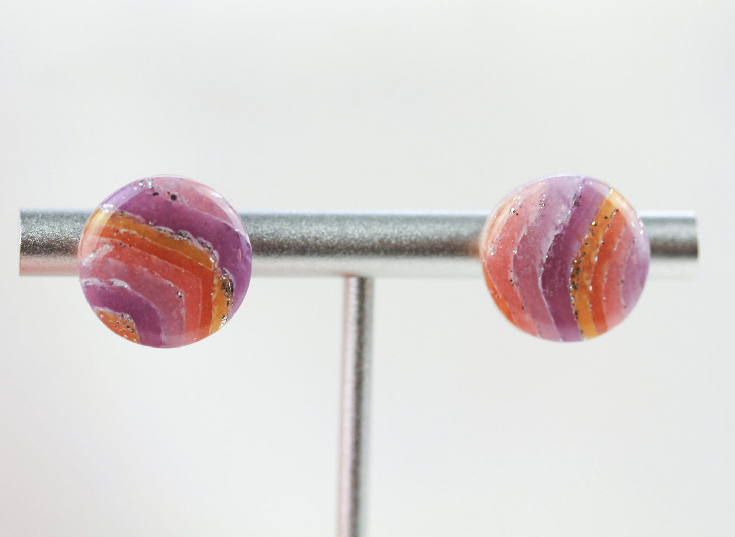 Sonnenuntergang Polymer Clay Ohrringe – Kollektion Mystic Sunset