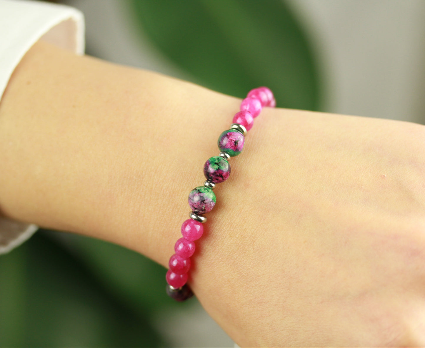 Ruby Zoisite Pop – Armband