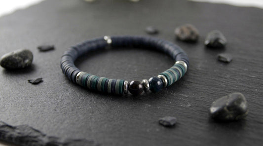 Amethyst-Quarz-Tigerauge Freundschaftsarmband – Katsuki Naturstein Armband | Handmade