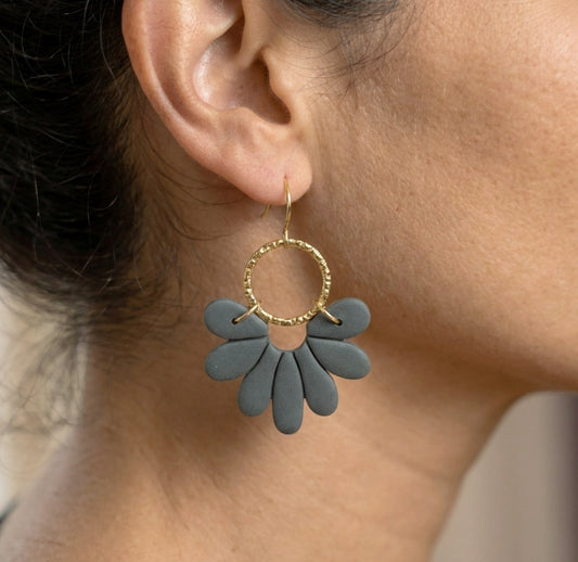 Florale Polymer Clay Ohrringe – Kollektion Marlen