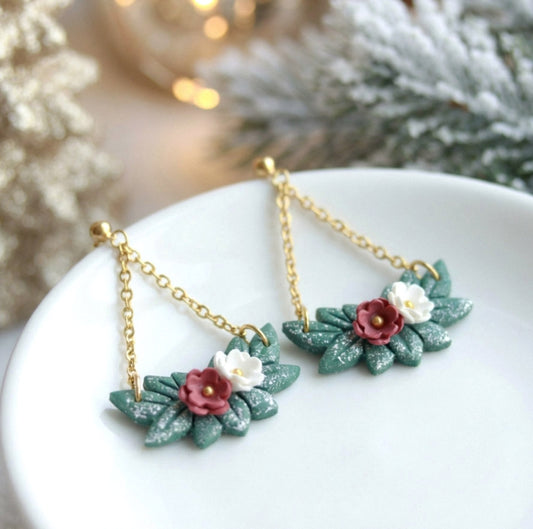 Mistelzweig Hängeohrringe - Weihnachtlich - Winter Edition