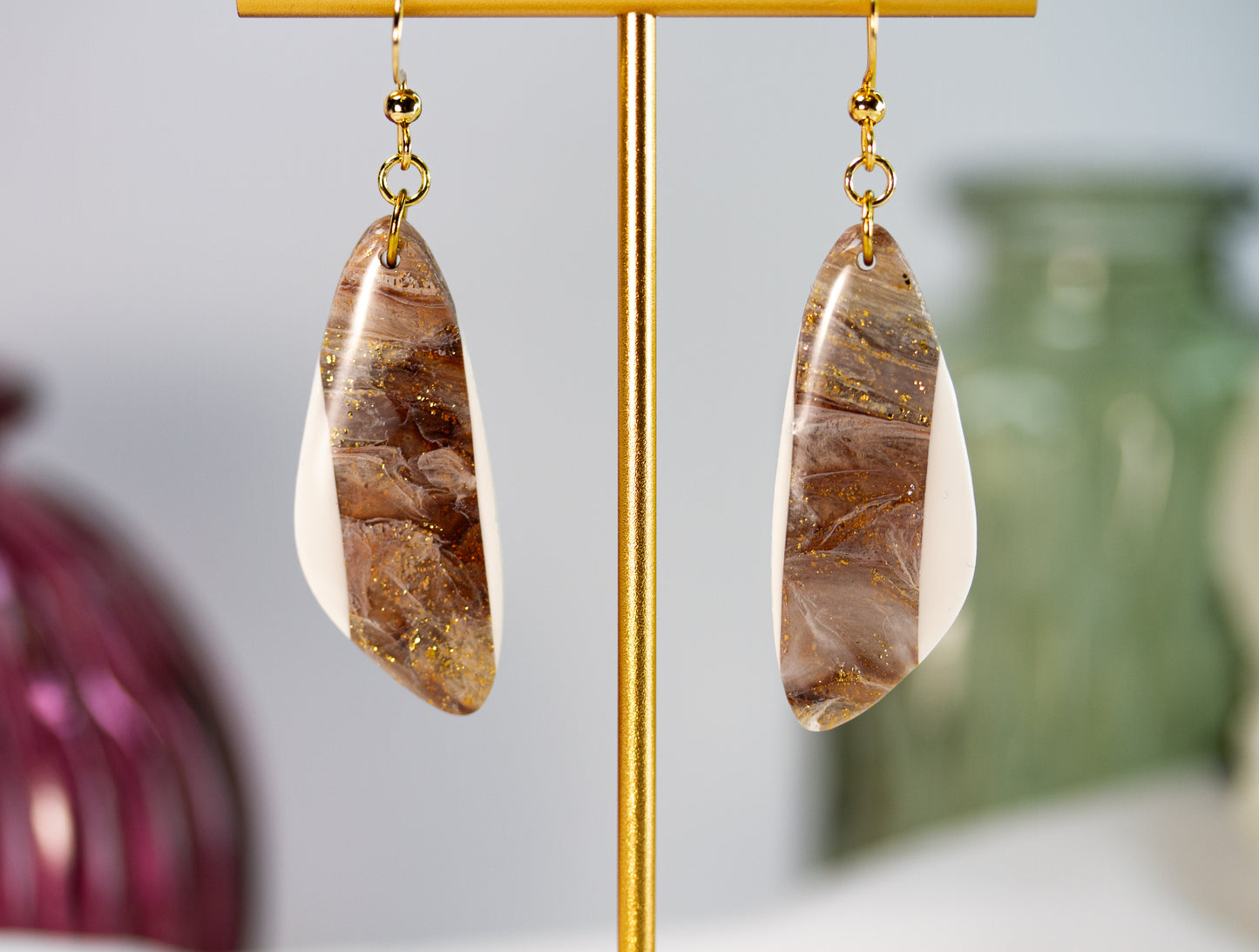 Statement Ohrringe – Dangles – Ivory Mocha Collection