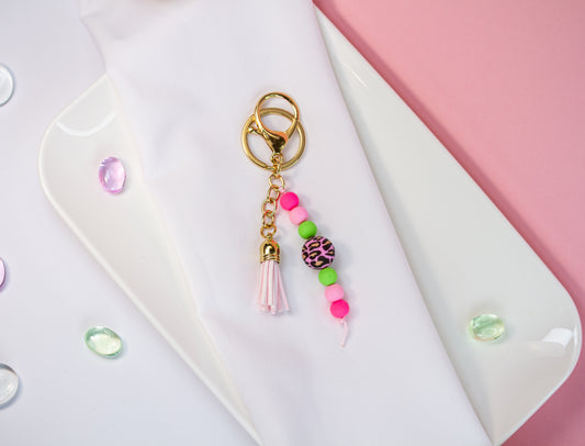 Happy Leo Schlüsselanhänger - Perlen & Quaste